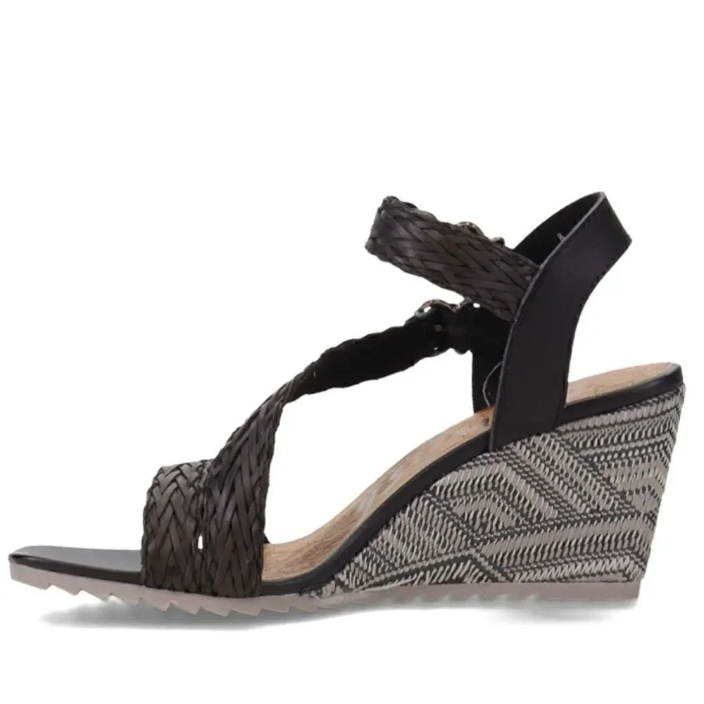 Blowfish Maliblu Black Wedge Sandals Size 11